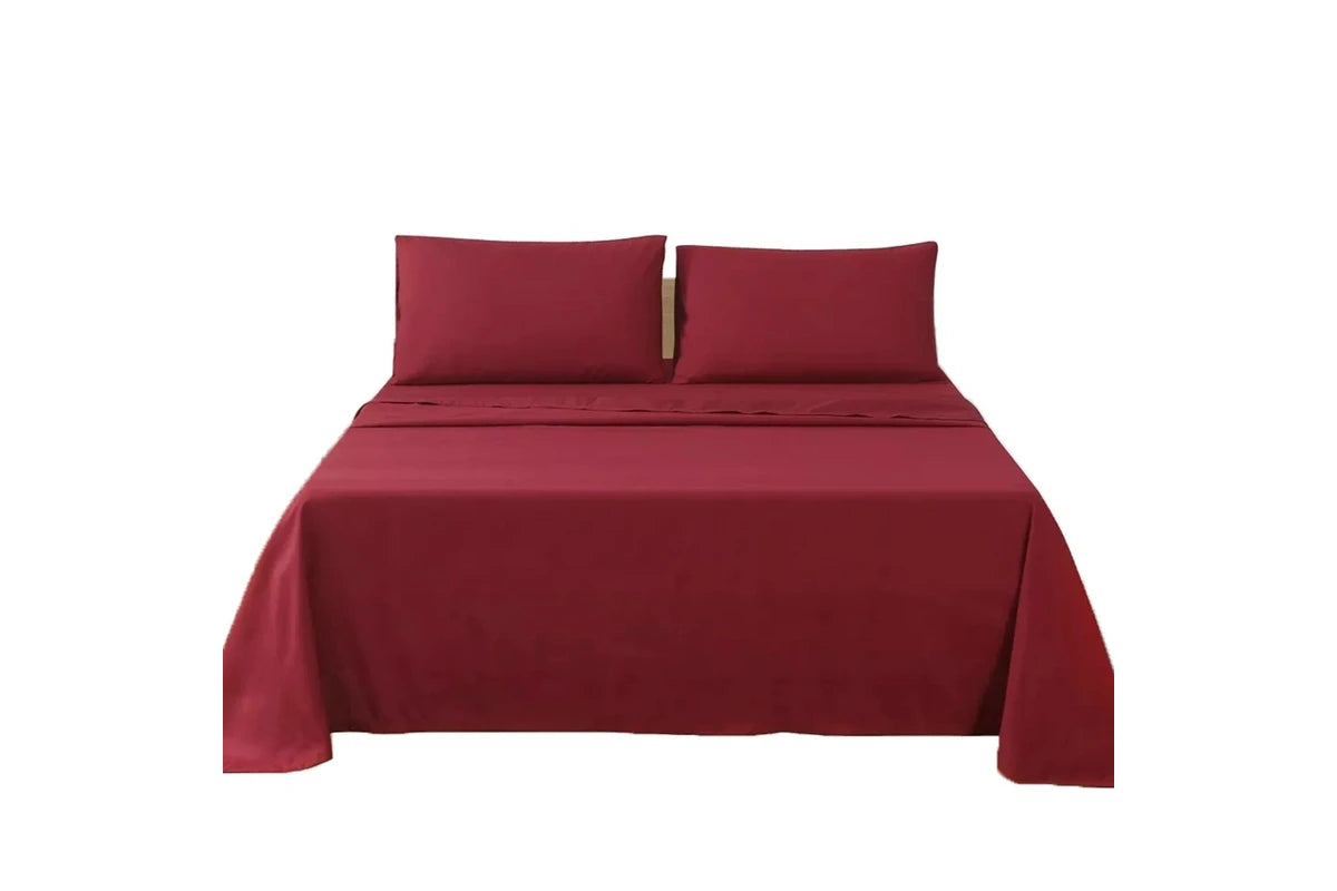 Double 100% Polyester Fitted Sheet – Soft & Durable