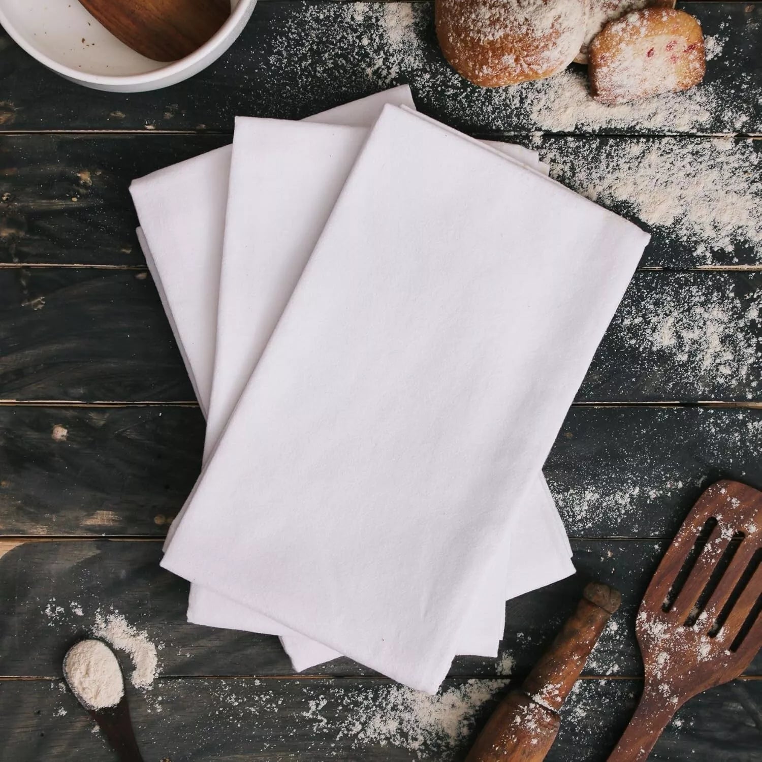 White Cotton Napkin Table Linen Dinner 100% Egyptian Napkins Hotel Wedding 250TC Towelsworld