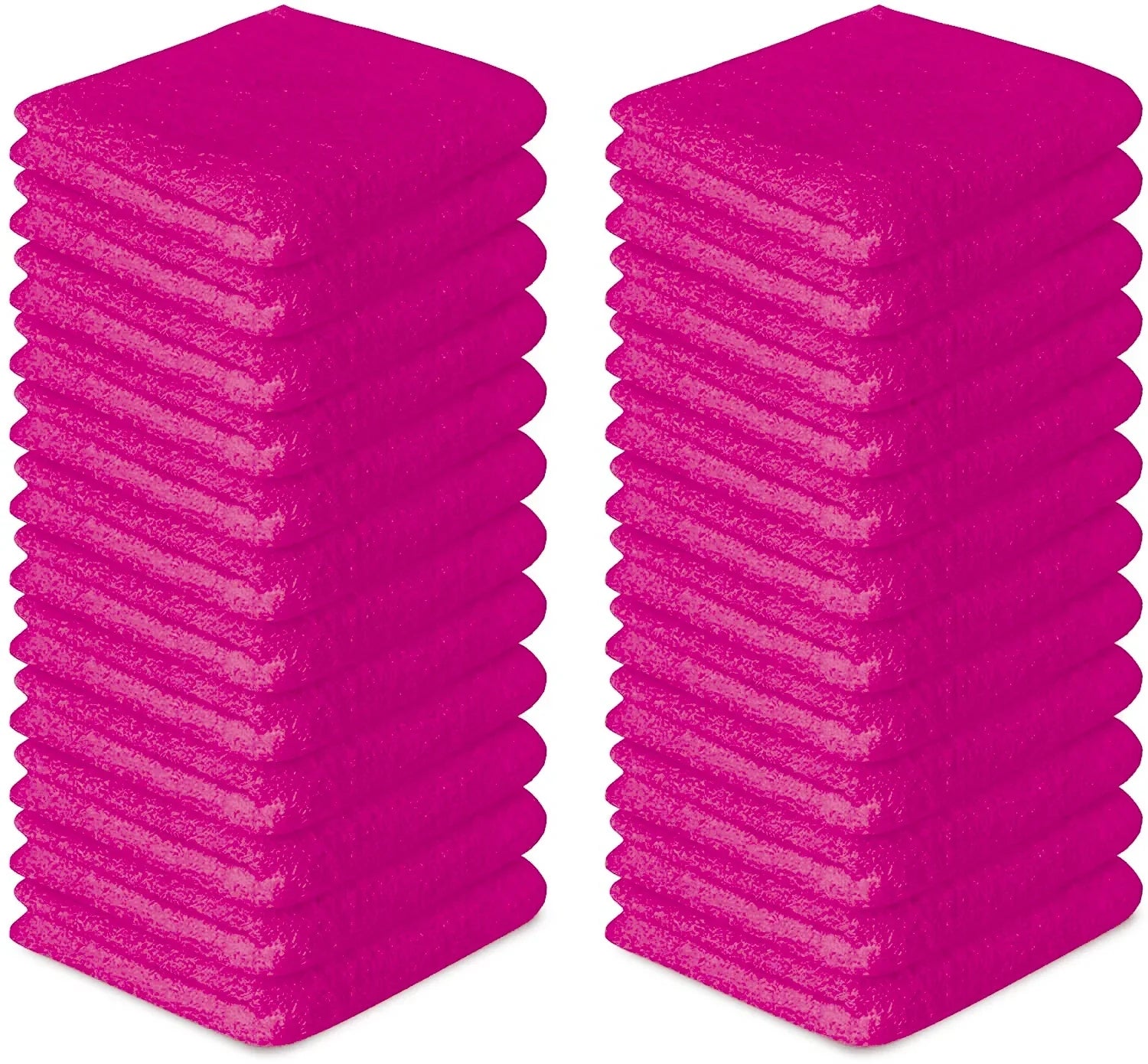 12x Luxury Face Cloth 100% Egyptian Cotton Soft Flannel Wash Cloth - Towelsbay