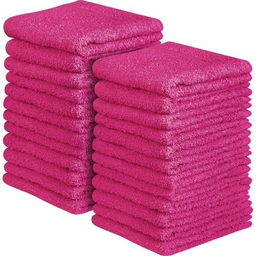 12x 100% EGYPTIAN COTTON TOWELS FACE CLOTH SOFT FLANNEL 500GSM