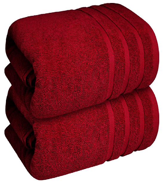 Cozy cotton bath towels with superior absorbency