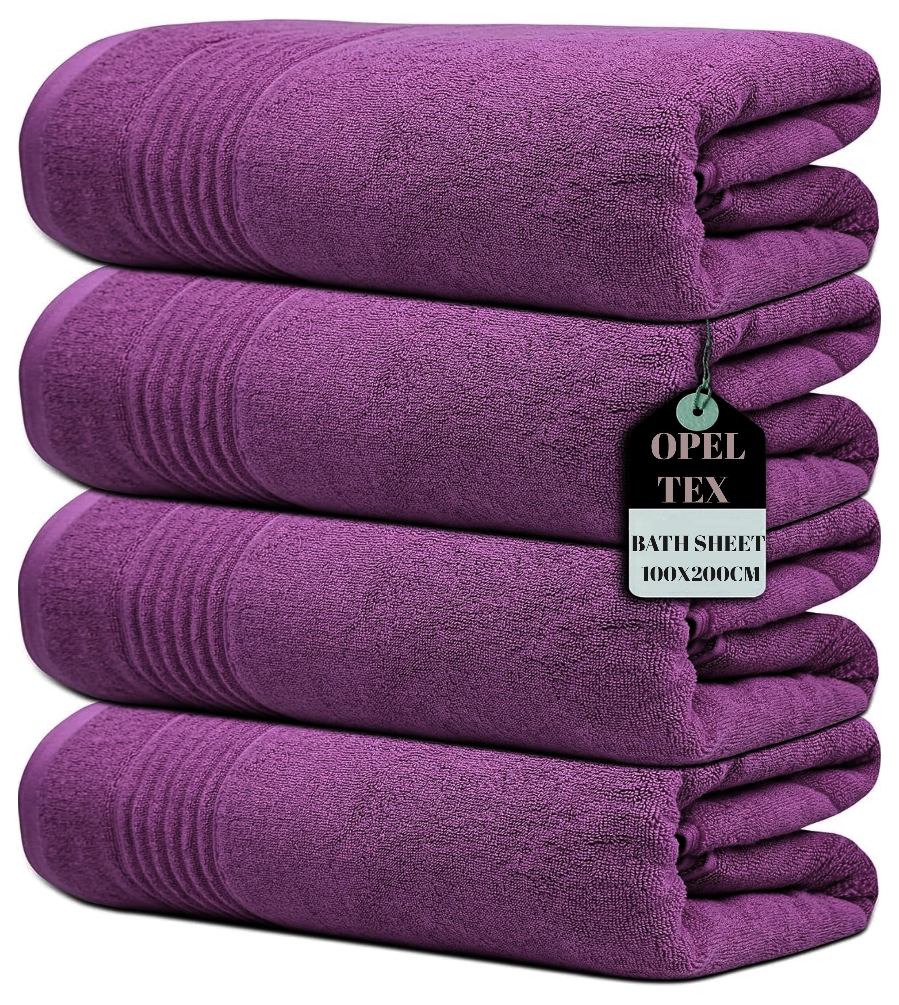 Premium Jumbo Bath Towels - Extra Large 80 x 180cm, 500GSM Egyptian Cotton - Towelsbay