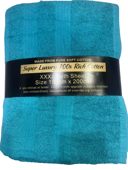 100x200cm Egyptian Cotton Bath Sheets – XXXL Jumbo Towels
