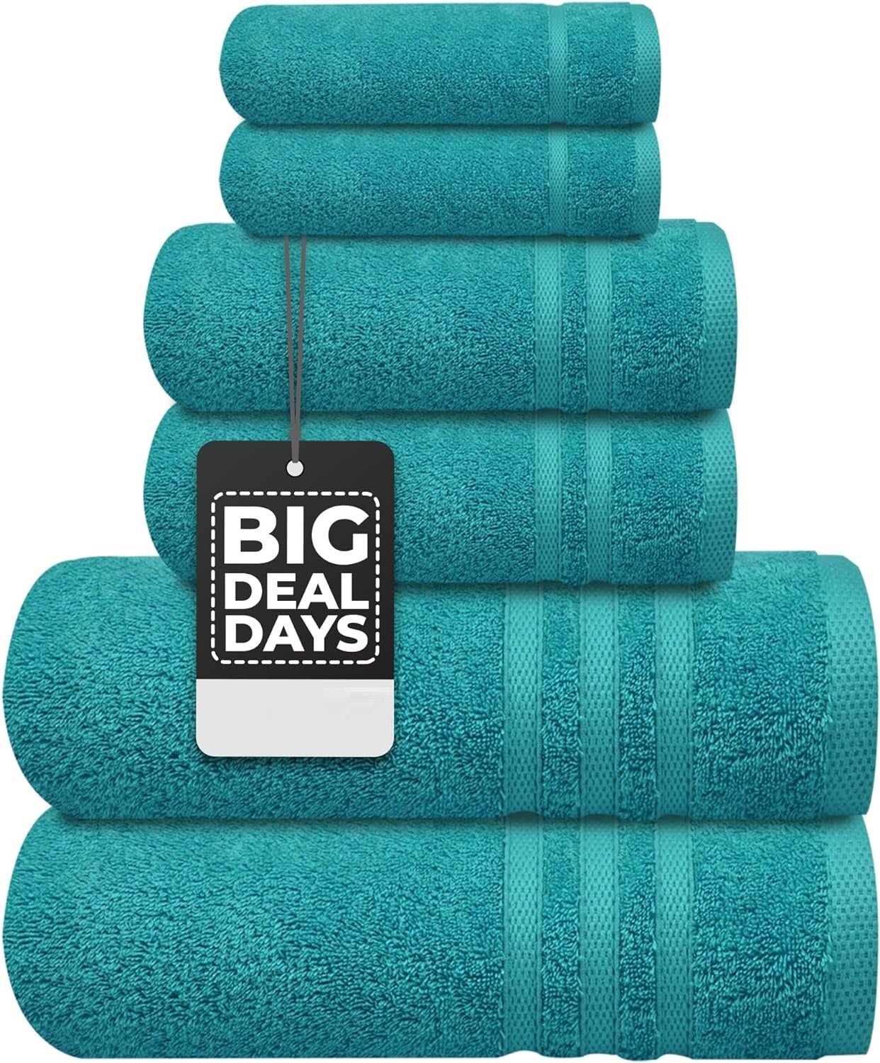 Egyptian Cotton 4 Face Cloths, 2 Hand Towels, 2 Bath Towels - 8 Piece 600GSM Towel Bale Towelsworld