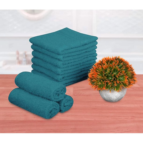 12x 100% EGYPTIAN COTTON TOWELS FACE CLOTH SOFT FLANNEL 500GSM