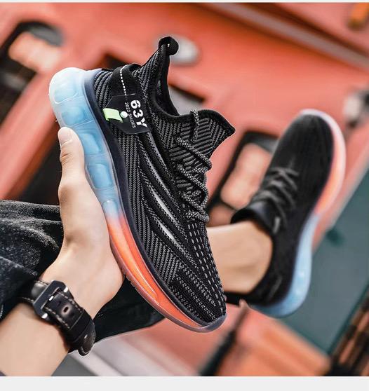 Mens Army Black Casual Running Shoes Colorful Gym Trainers