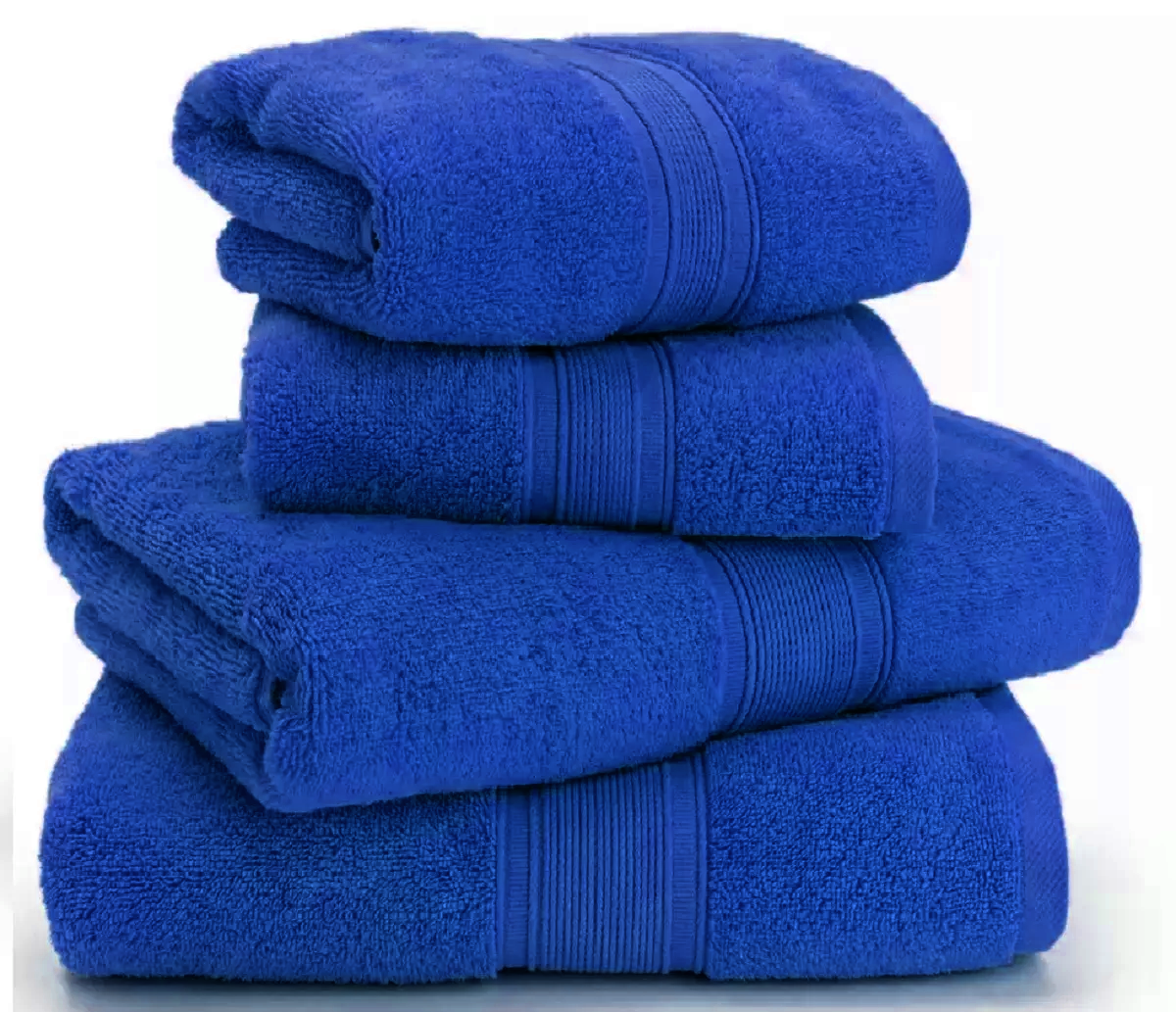 Super Soft 2 Hand Towels, 2 Bath Towels - 800GSM, 4 Piece Towels Bale Set Towelsworld