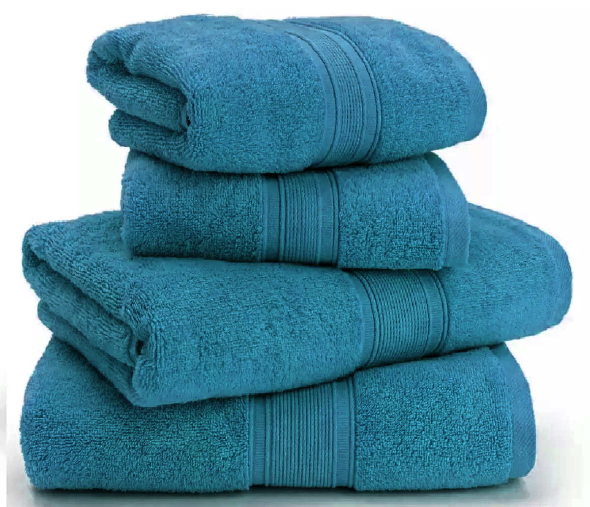 Super Soft 2 Hand Towels, 2 Bath Towels - 800GSM, 4 Piece Towels Bale Set Towelsworld