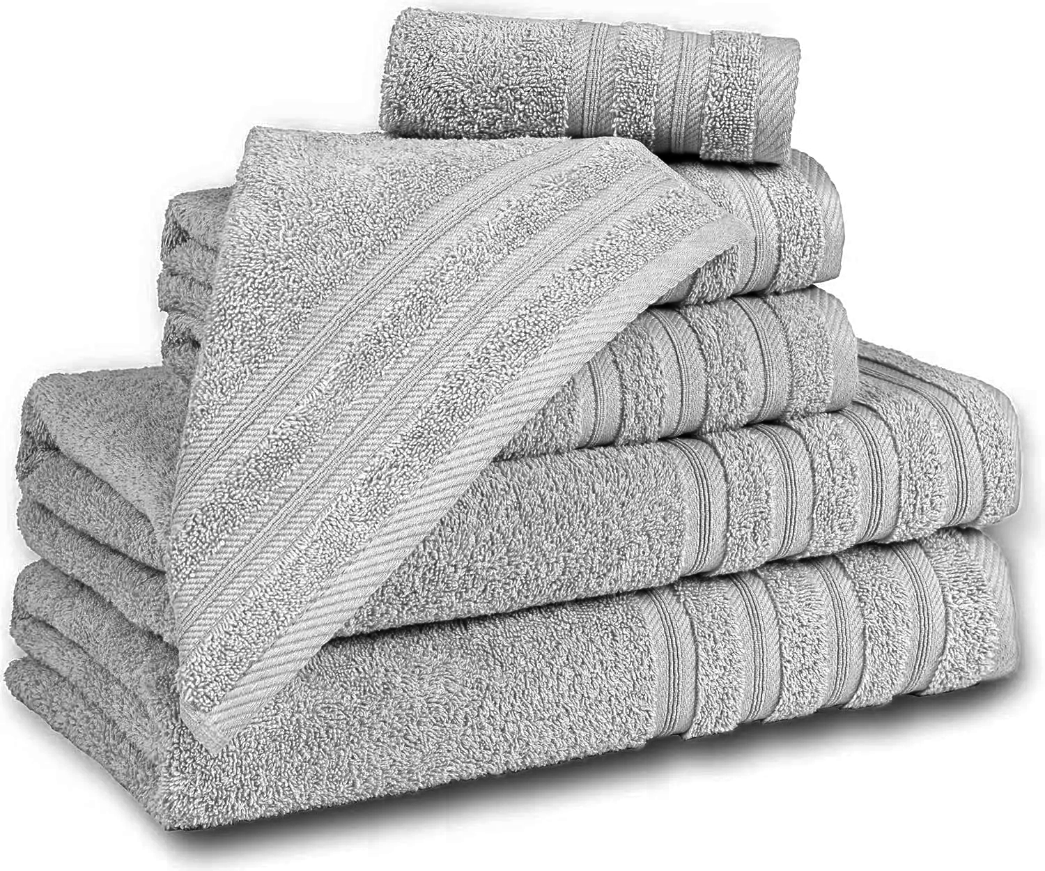 600 GSM Quality 8-Piece Towel Bale - Includes 2 Each of Face, Hand & Bath Towels Towelsworld