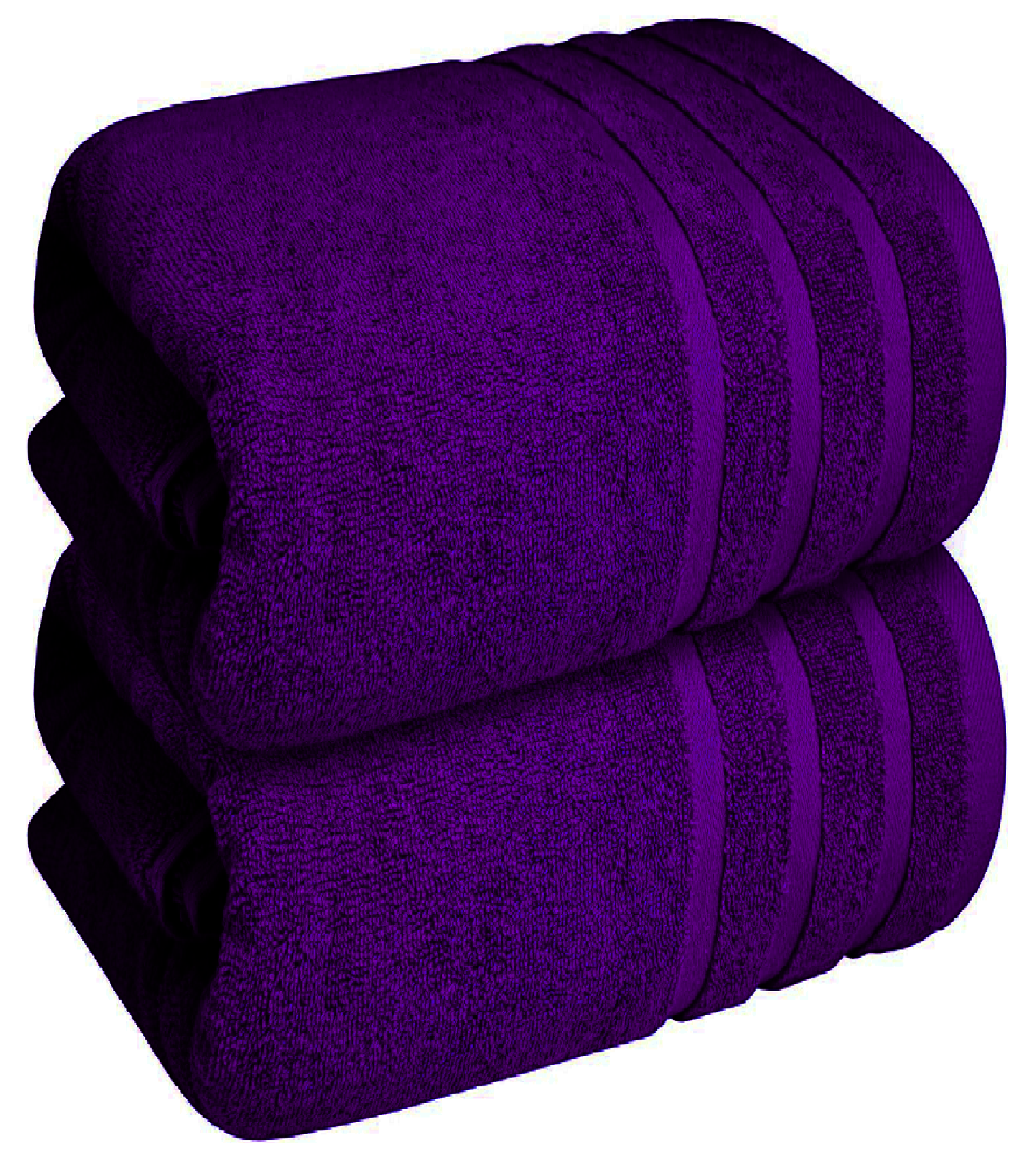 2 Pack Extra Large Bath Sheets 100x200cm 100% Egyptian Cotton