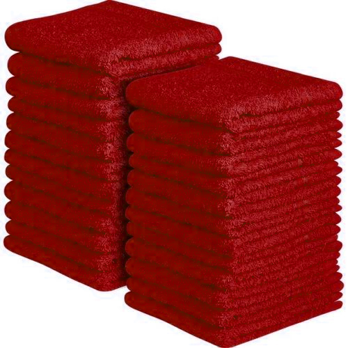 12x 100% EGYPTIAN COTTON TOWELS FACE CLOTH SOFT FLANNEL 500GSM Towelsworld