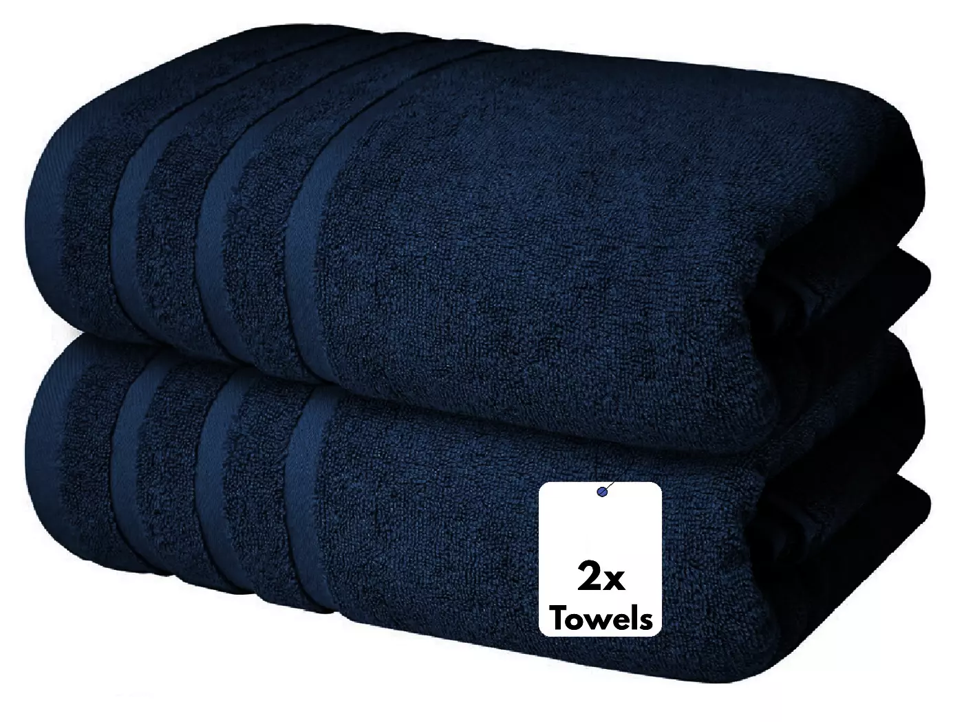 2x Charcoal Extra Large Jumbo Bath Sheets - (Size: 100X200cm) Towelsworld