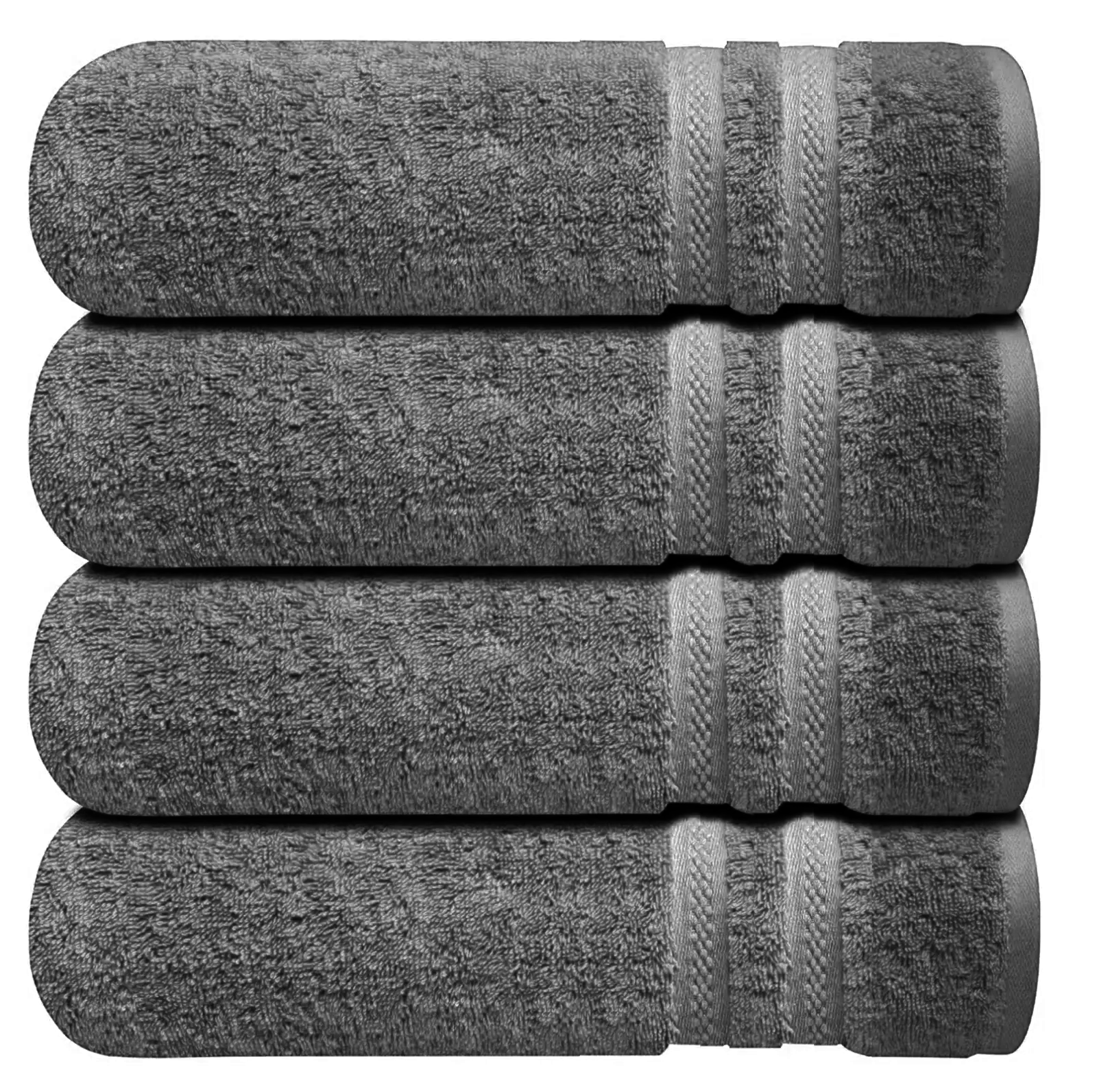 4 Pack 100x200 cm Egyptian Cotton Bath Sheets – Soft Jumbo Towels