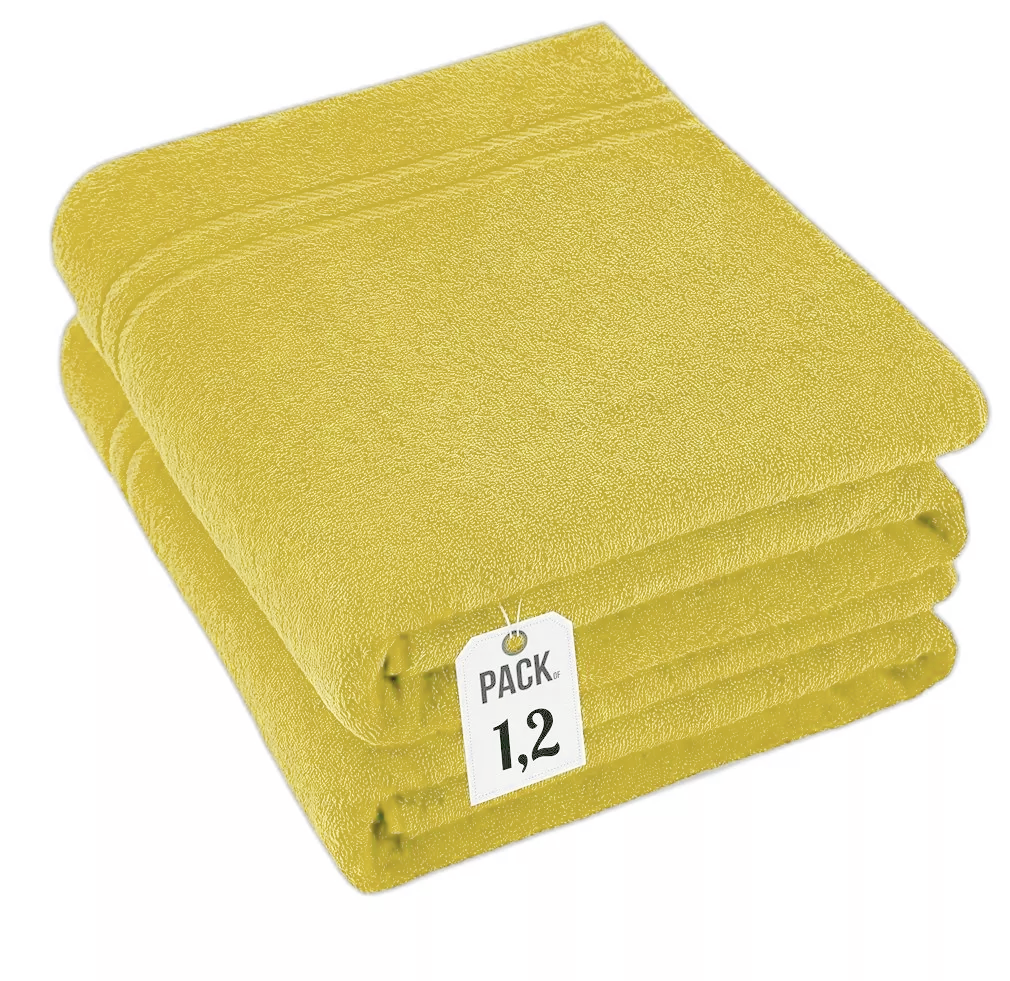 Pack of 2 Extra Large Super Jumbo Bath Sheets 100% Egyptian Cotton Super Soft Luxury Towel (100 x 200 cm) Towelsworld