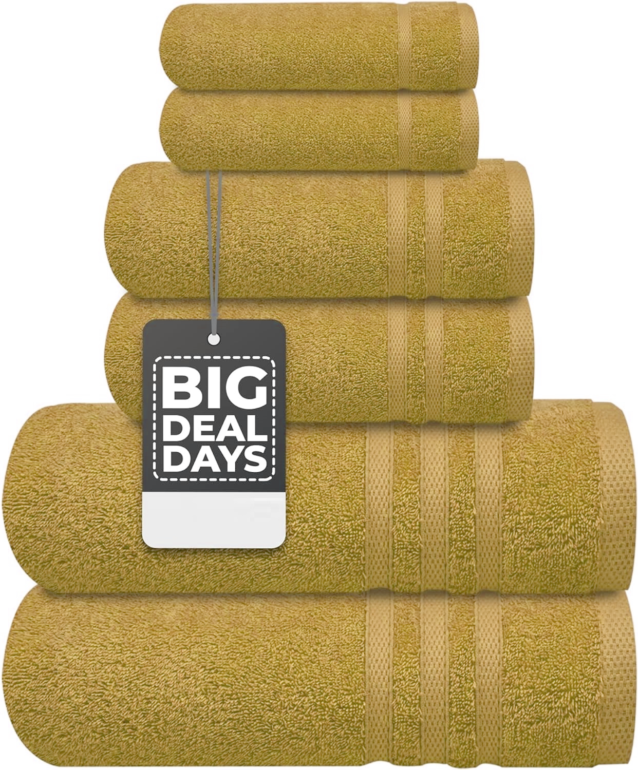 Egyptian Cotton 4 Face Cloths, 2 Hand Towels, 2 Bath Towels - 8 Piece 600GSM Towel Bale Towelsworld