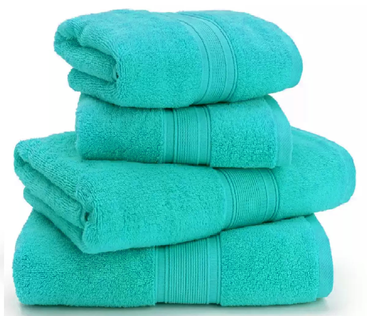 Super Soft 2 Hand Towels, 2 Bath Towels - 800GSM, 4 Piece Towels Bale Set Towelsworld