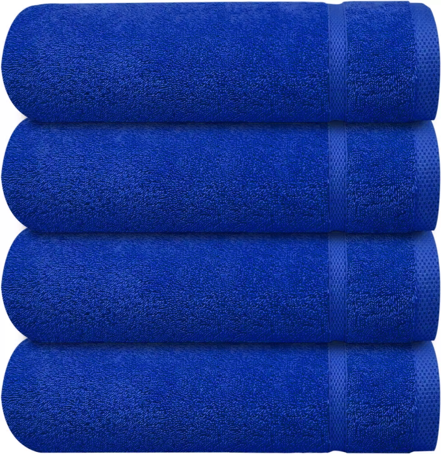Soft 600GSM Royal Egyptian Collection Bath Towels 75cm x 150cm Towelsworld