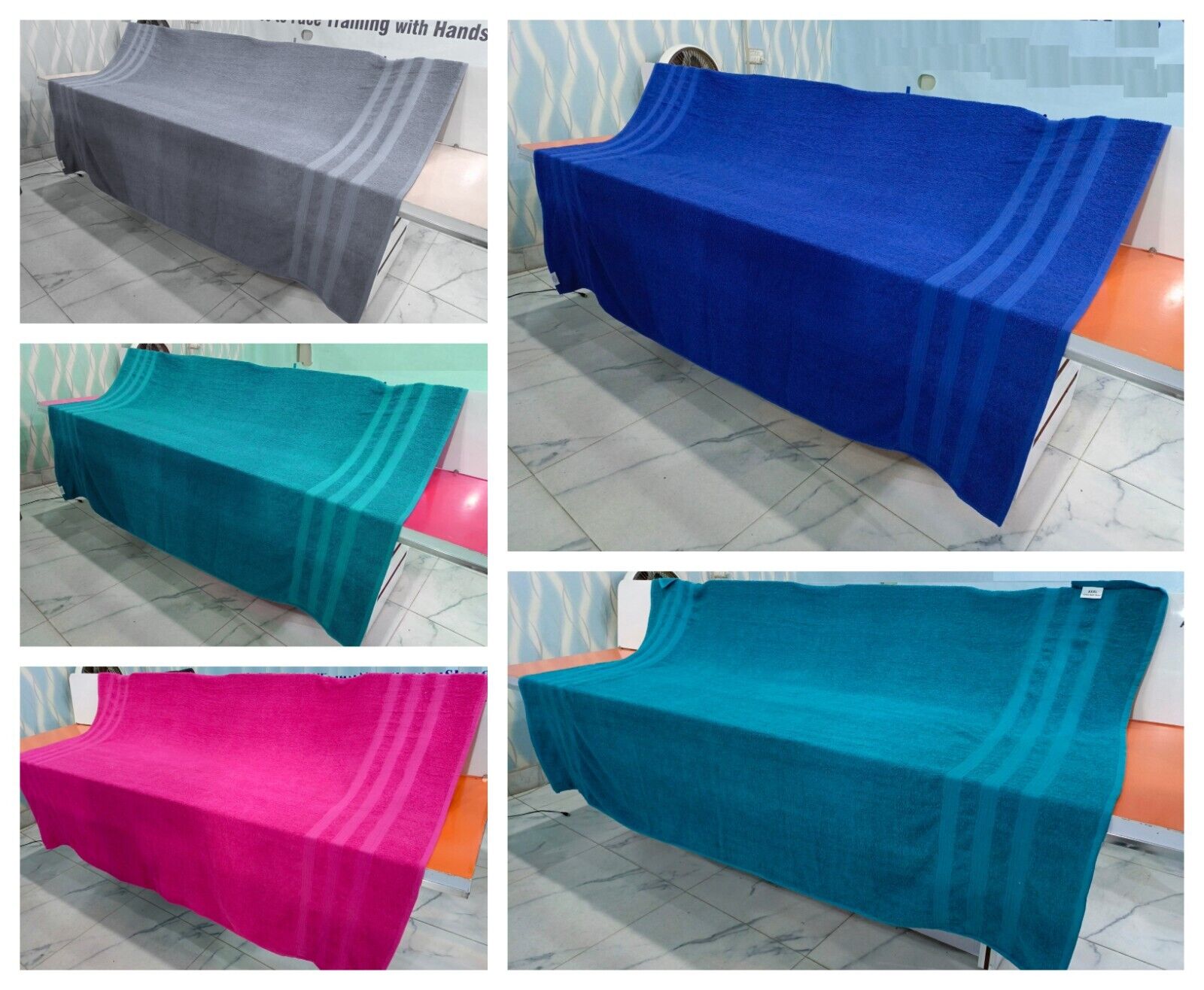 100x200cm Egyptian Cotton Bath Sheets – XXXL Jumbo Towels