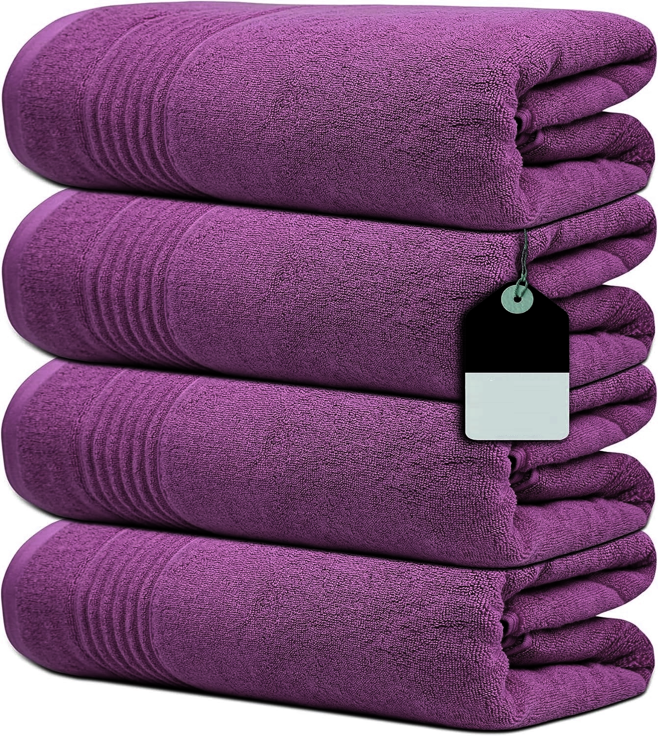 Premium Jumbo Bath Towels - Extra Large 80 x 180cm, 500GSM Egyptian Cotton - Towelsbay