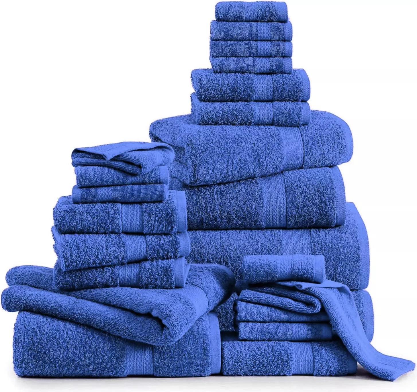 Plush 800 GSM Egyptian Cotton Towel Bale – Red and White Towels