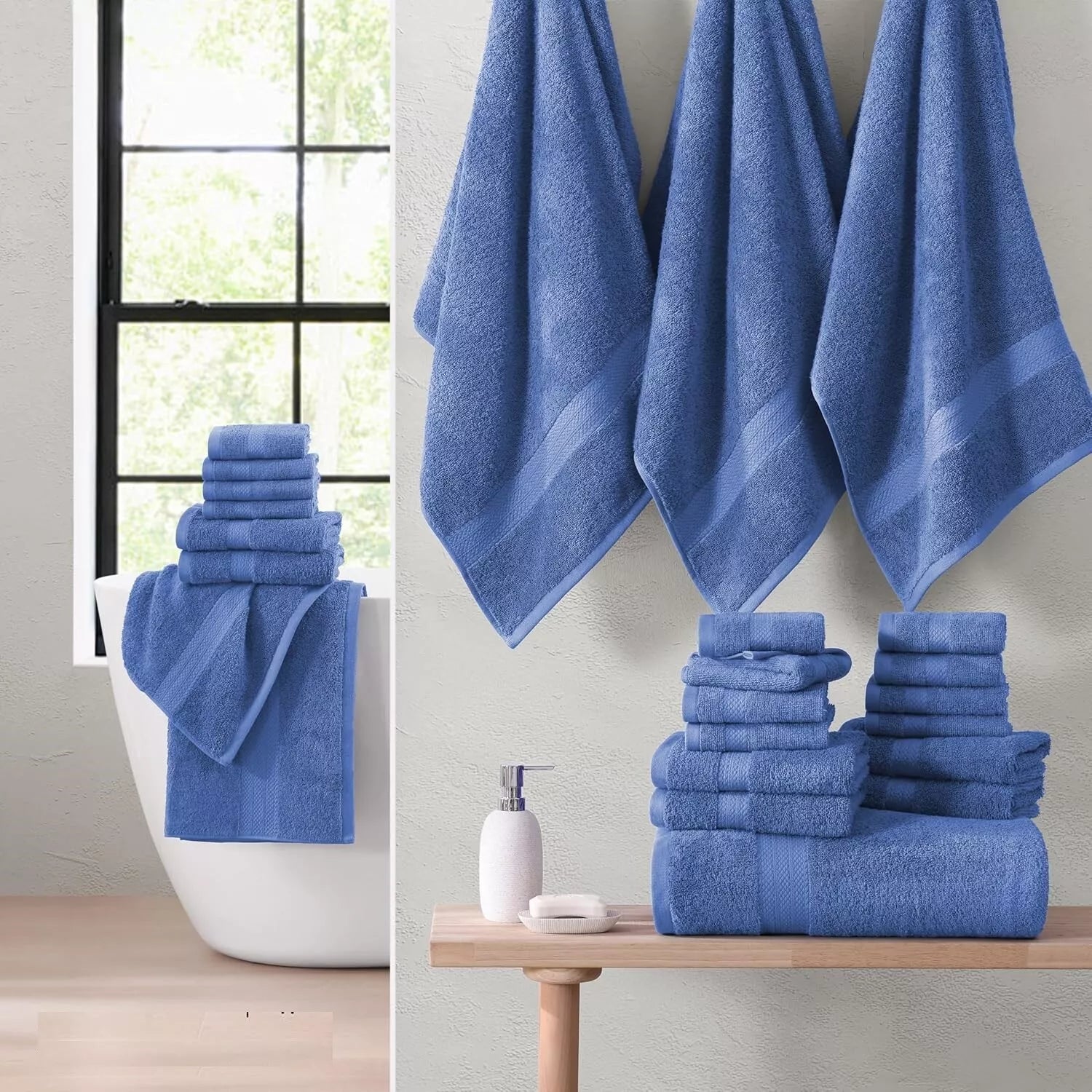 6 Piece 800GSM Towel Bale- 100% Cotton Towelsworld