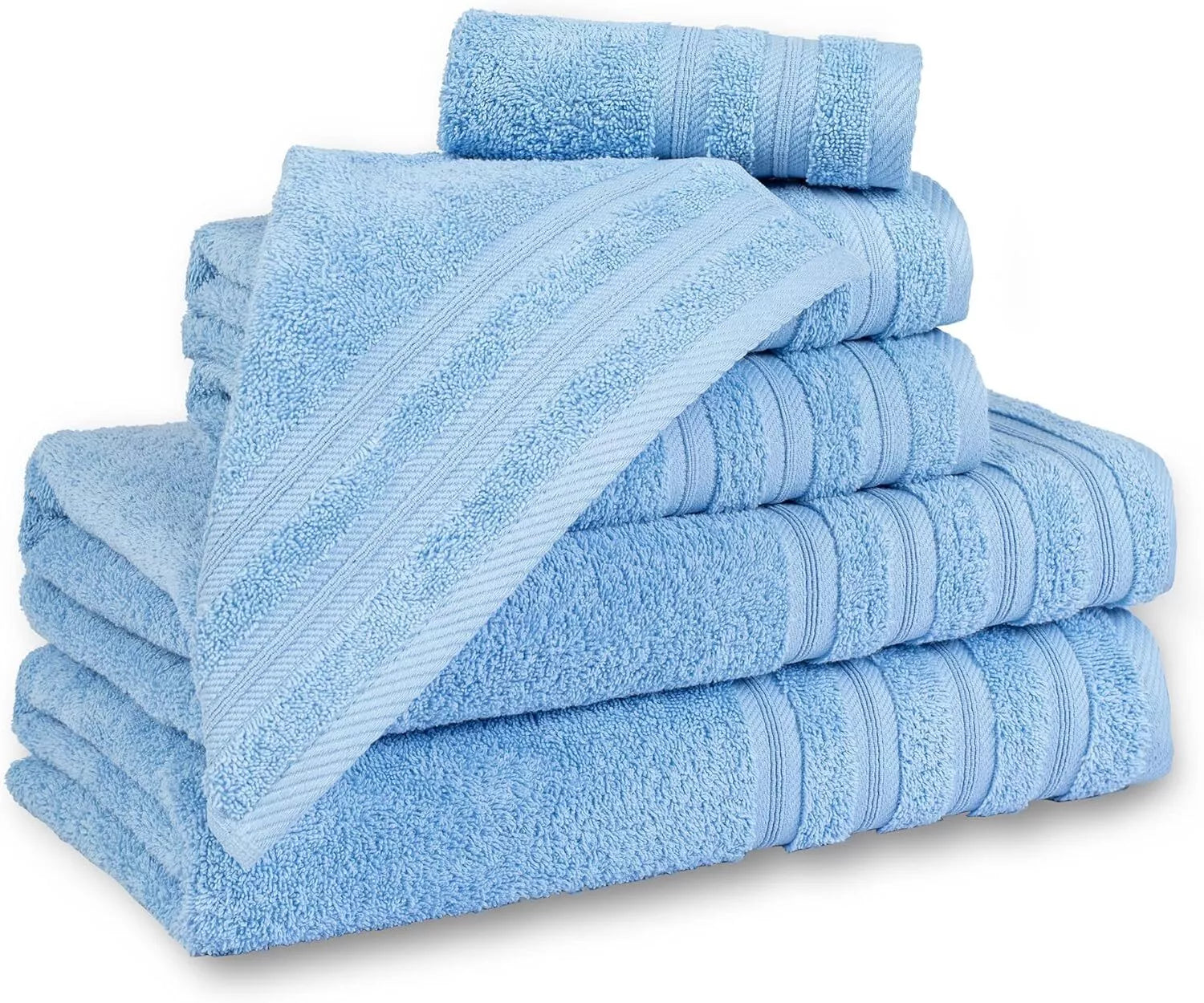600 GSM Quality 8-Piece Towel Bale - Includes 2 Each of Face, Hand & Bath Towels Towelsworld