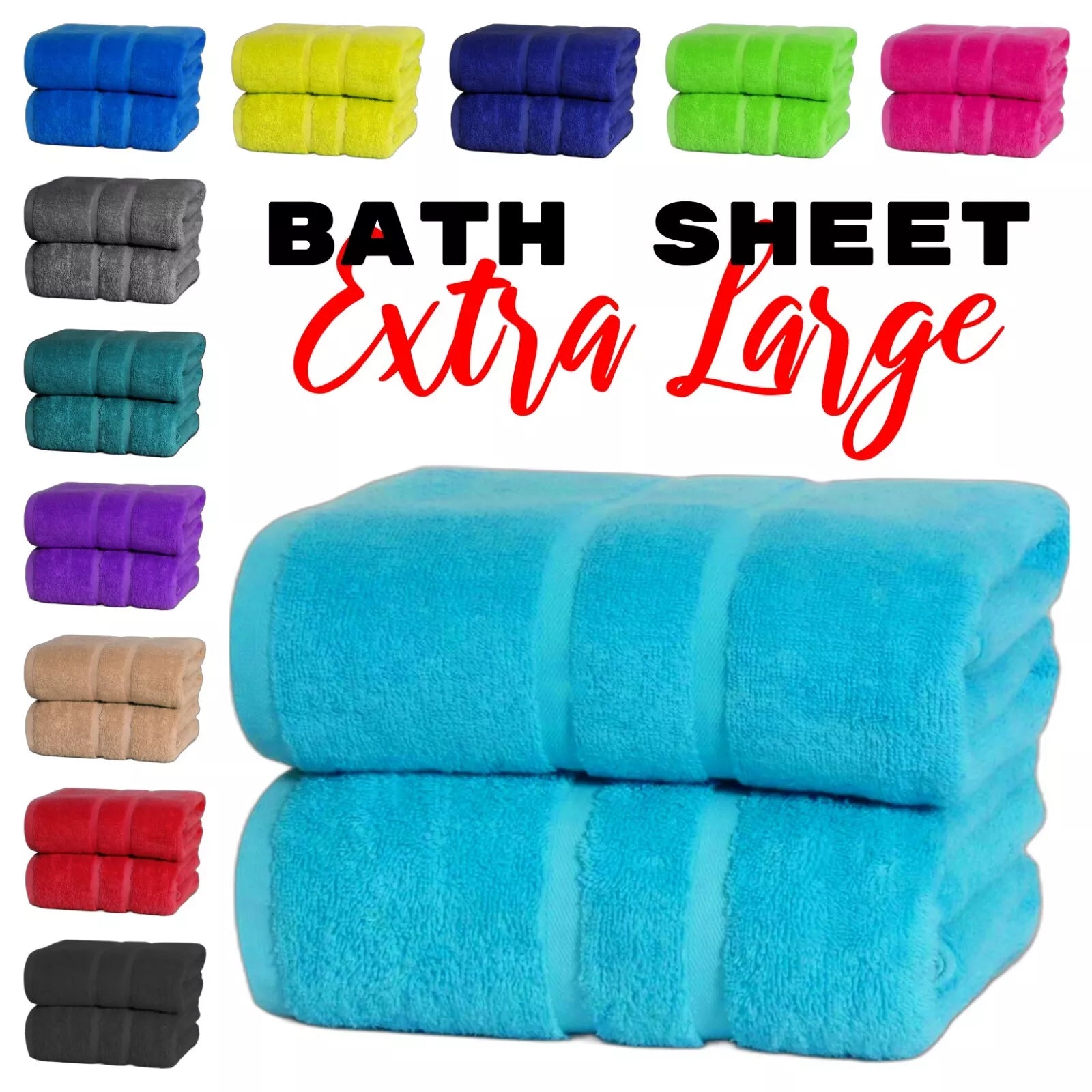 Luxury Egyptian Cotton Bath Sheet 600 GSM