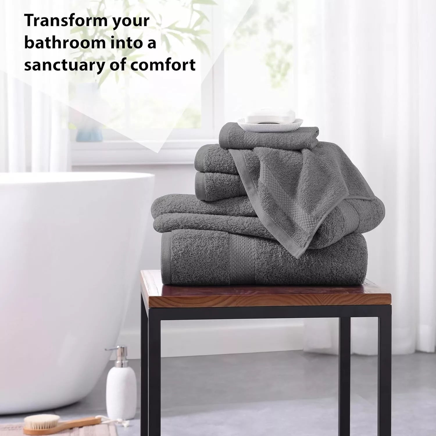 6 Piece 800GSM Towel Bale- 100% Cotton Towelsworld