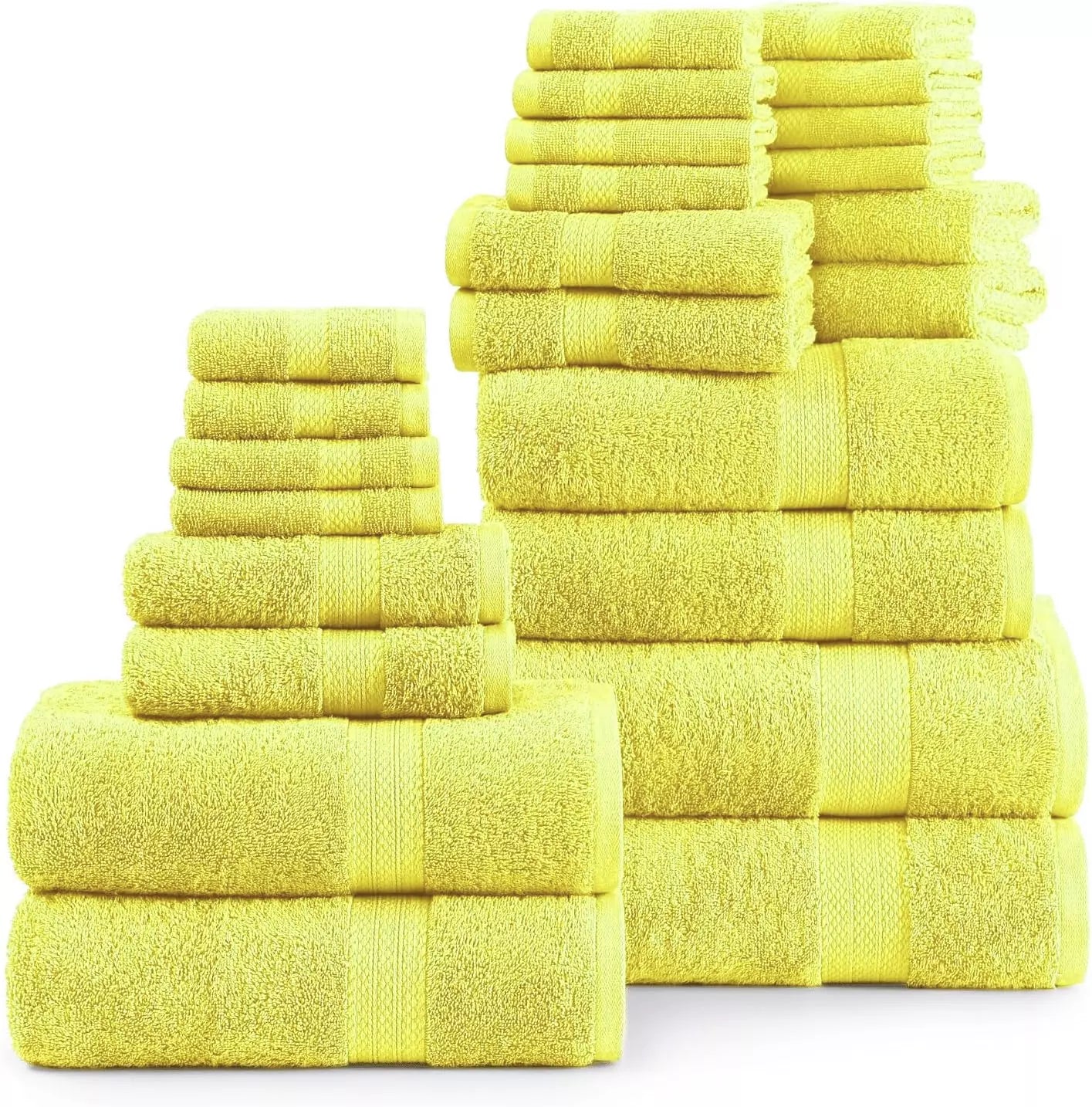 Machine Washable Egyptian Cotton Towels in Bathroom Setting
