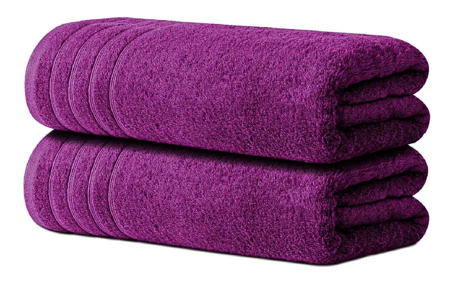 Premium quality bath towels in a modern bathroom