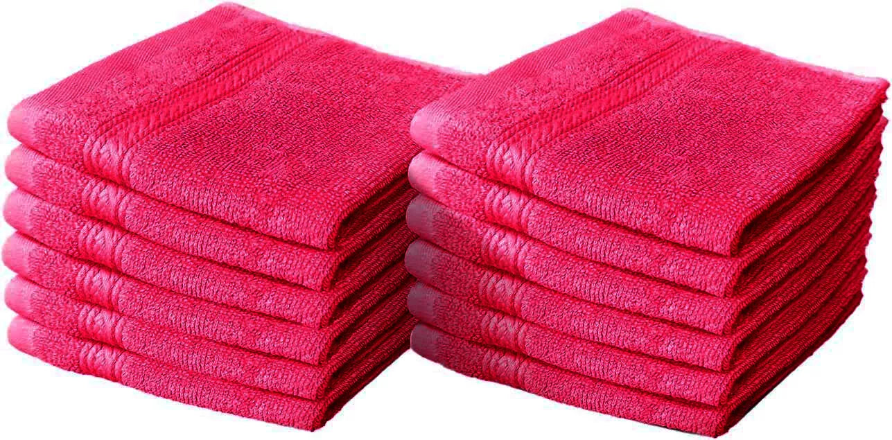 8 X Luxury Face Cloth Towel Set 100% Egyptian Cotton Soft Flannels Wash Cloths Towelsworld