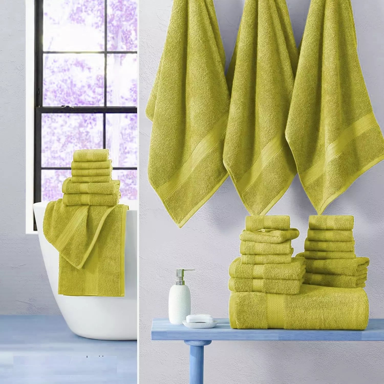 6 Piece 800GSM Towel Bale- 100% Cotton Towelsworld