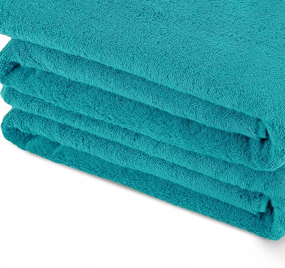 Pack of 2 Extra Large Super Jumbo Bath Sheets 100% Egyptian Cotton Super Soft Luxury Towel (100 x 200 cm) Towelsworld