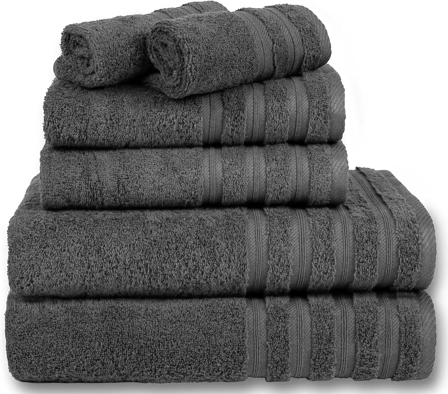 600 GSM Quality 8-Piece Towel Bale - Includes 2 Each of Face, Hand & Bath Towels Towelsworld