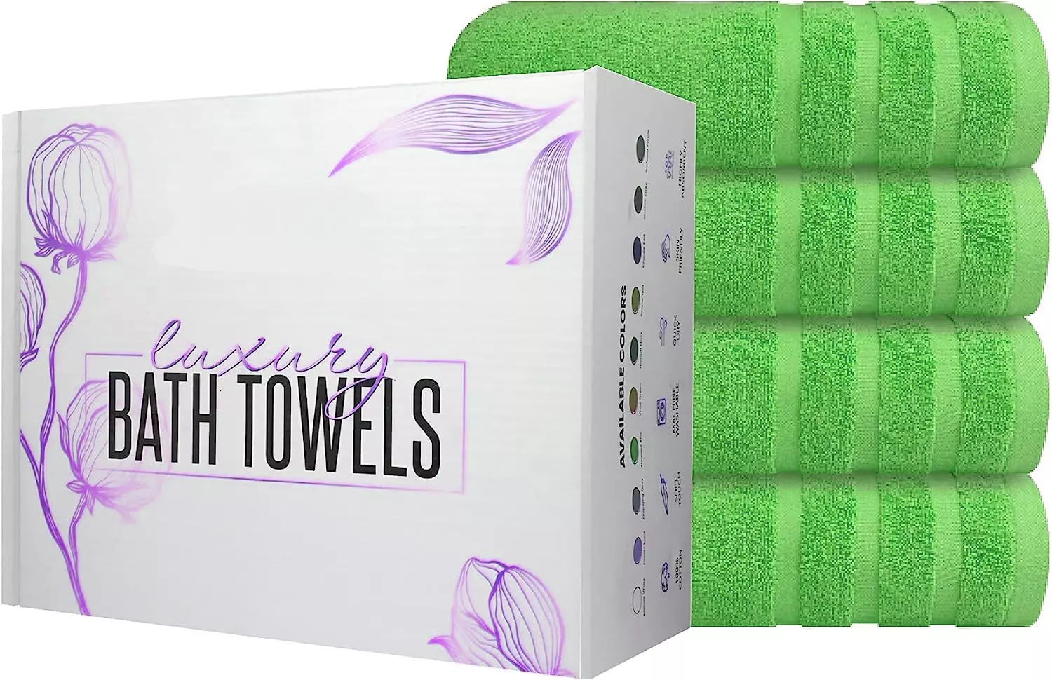 Value Pack: 2, 4, & 6 Jumbo Budget Egyptian Cotton Bath Sheets (75 x150 cm) Towelsworld