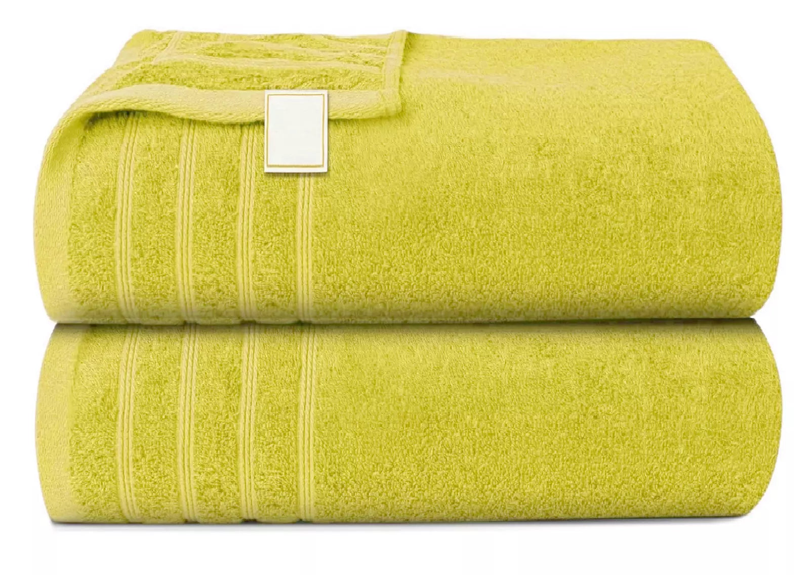 Extra large bath towels folded for a spa experience