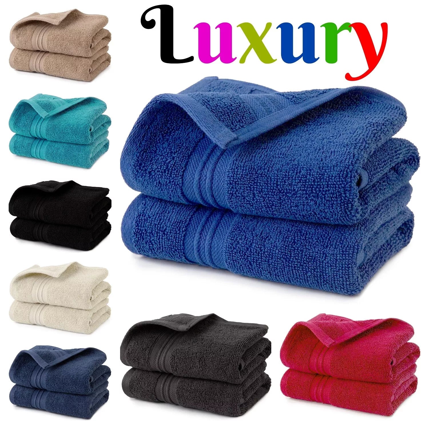 Super Soft 800 GSM Royal Egyptian Luxury Hand Towels Towelsworld