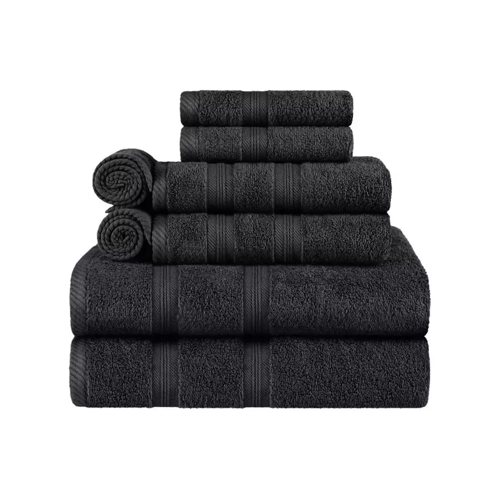 8 Pcs Towel Bale Set 100% Soft Face Hand Big Bath Sheet Bathroom Towel Towelsworld