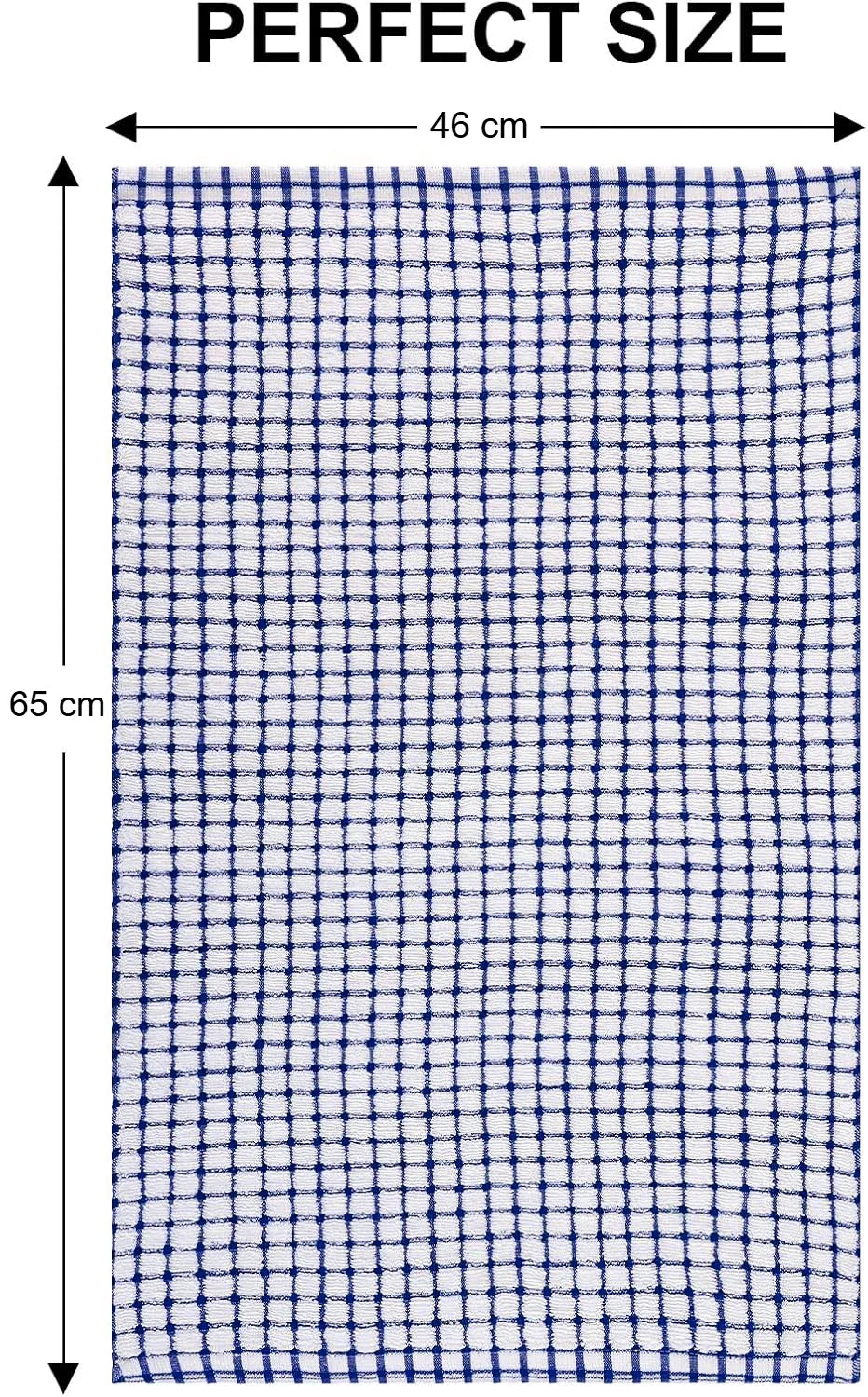 Terry Tea Towels 100% Cotton Large Kitchen Cleaning Cloths Bar Dish Towel Set