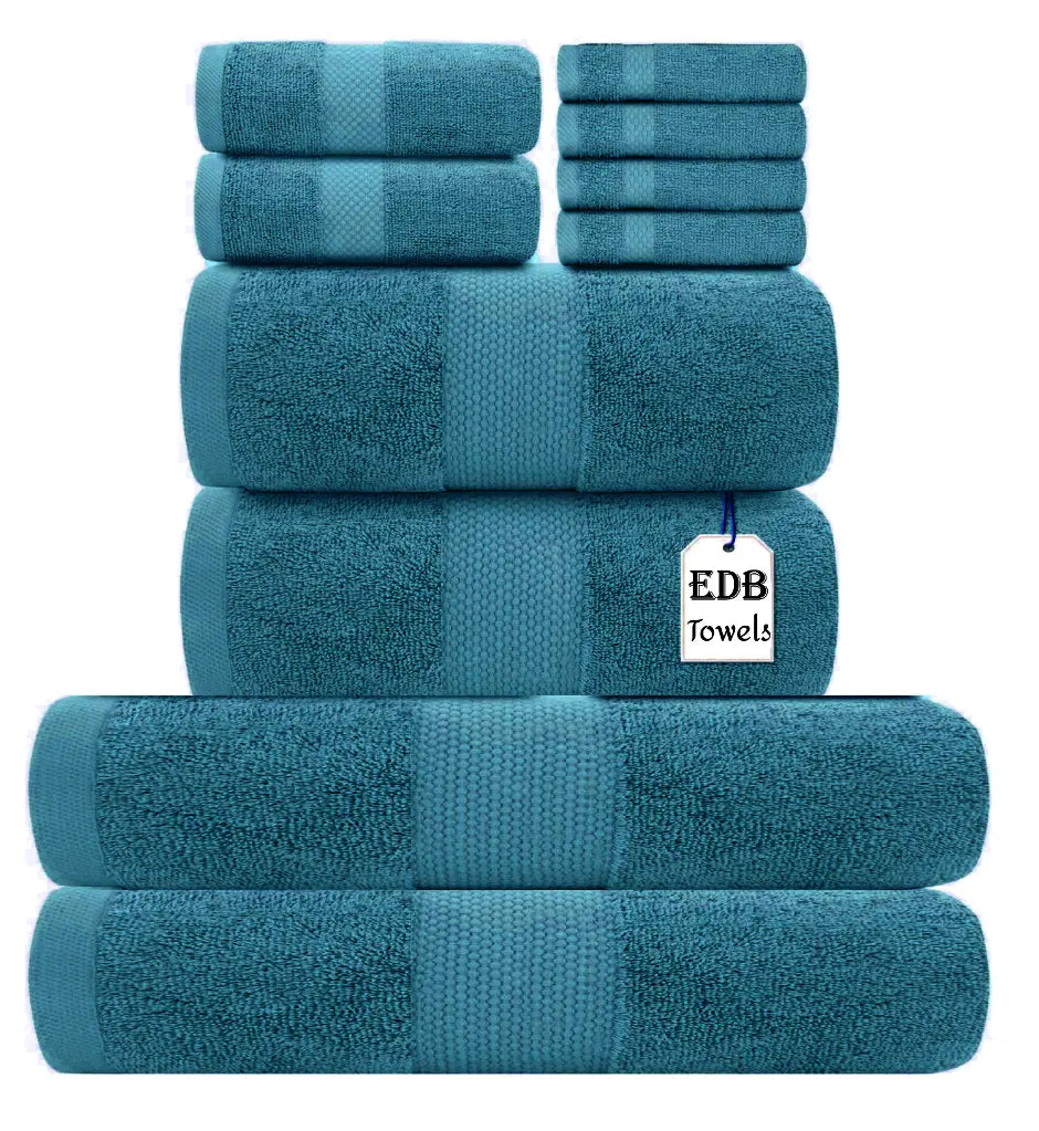 Ultra-Soft 800gsm Egyptian Cotton Bath Towels Bale Set