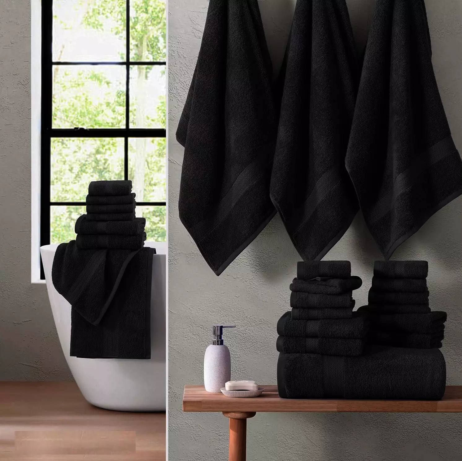 6 Piece 800GSM Towel Bale- 100% Cotton Towelsworld