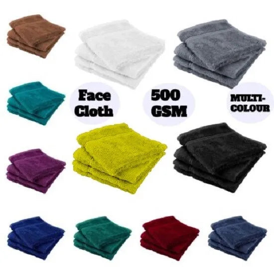 Egyptian cotton face cloths