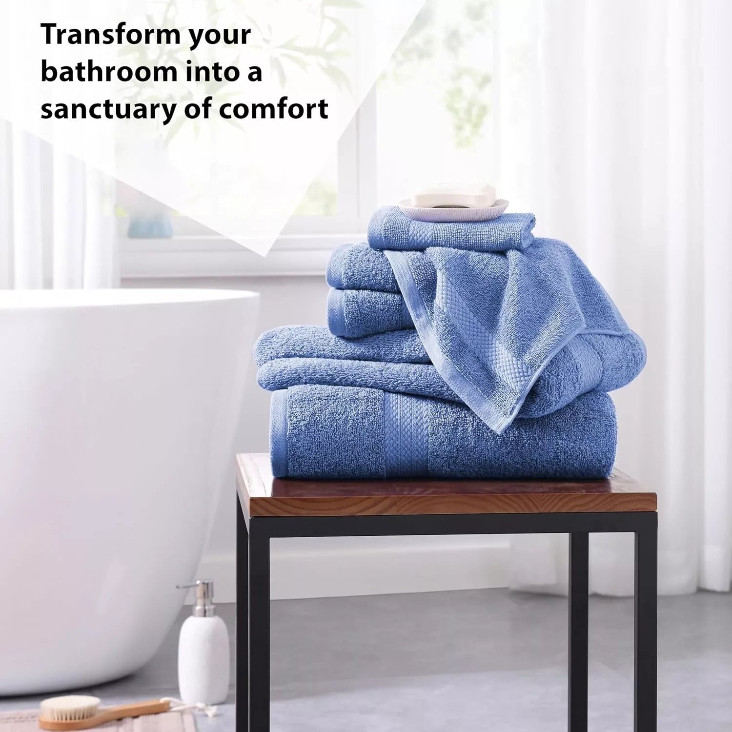 6 Piece 800GSM Towel Bale- 100% Cotton Towelsworld