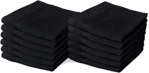8 X Luxury Face Cloth Towel Set 100% Egyptian Cotton Soft Flannels Wash Cloths Towelsworld