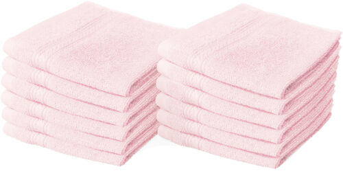 8 X Luxury Face Cloth Towel Set 100% Egyptian Cotton Soft Flannels Wash Cloths Towelsworld