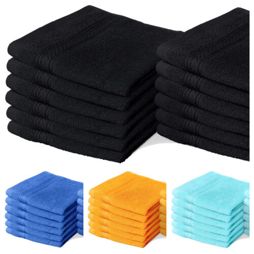 8 X Luxury Face Cloth Towel Set 100% Egyptian Cotton Soft Flannels Wash Cloths Towelsworld