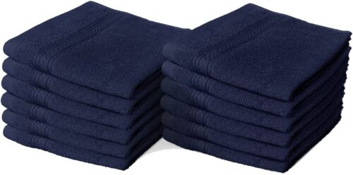 8 X Luxury Face Cloth Towel Set 100% Egyptian Cotton Soft Flannels Wash Cloths Towelsworld