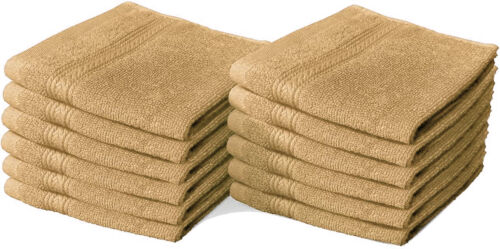 8 X Luxury Face Cloth Towel Set 100% Egyptian Cotton Soft Flannels Wash Cloths Towelsworld