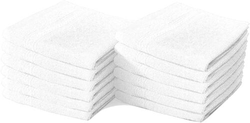 8 X Luxury Face Cloth Towel Set 100% Egyptian Cotton Soft Flannels Wash Cloths Towelsworld