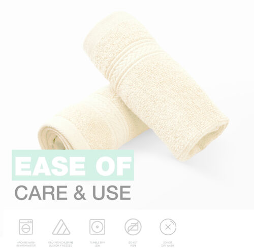 8 X Luxury Face Cloth Towel Set 100% Egyptian Cotton Soft Flannels Wash Cloths Towelsworld